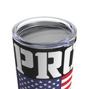 Proud Veteran 20oz Military Design Tumbler - Black Background