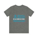 PTSD Awareness Cotton T-Shirt, Not All Wounds Are Visible Design