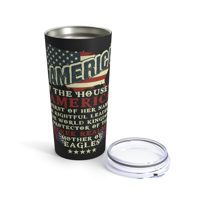 America of the House - 20oz Military Design Tumbler: Symbol of Freedom and Unity!
