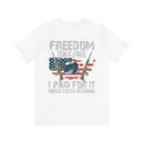 Freedom Isn't Free: United States Veterans - Military Design T-Shirt Celebrating Sacrifice
