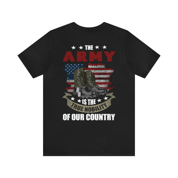 Noble Defenders: Military Design T-Shirt Celebrating the Army's Honor and Bravery