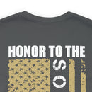 Honor to the Brave: Military Design T-Shirt Saluting Soldiers and Sailors Everywhere
