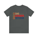 Dad, Grandpa, Veteran: Military Design T-Shirt Celebrating Family Heroes!