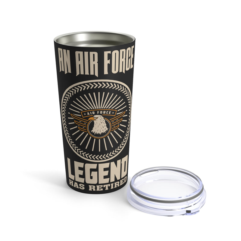 Air Force Legend Retires - 20oz Military Design Tumbler: A Farewell to Heroic Service