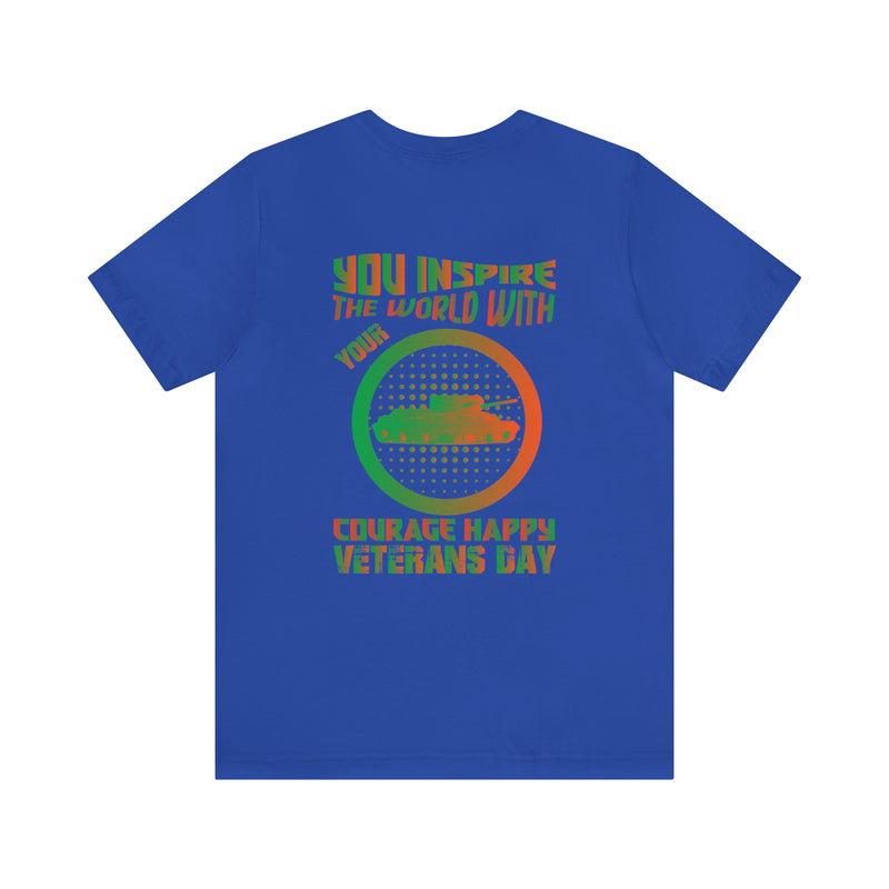 Courage Unleashed: Military Design T-Shirt - Inspire the World on Veterans Day