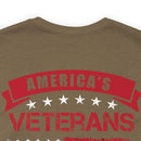 America's Veterans: Honoring Those Who Served with Military Design T-Shirt