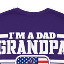Unshakeable Legacy: 'I'm a Dad, Grandpa, and a Veteran - Fearless' Military Design T-Shirt