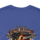 Defenders of Freedom: Military T-Shirt with 'American Soldier - Land Of The Free' Design