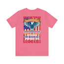 Proud Veteran Grandpa: Military Design T-Shirt - Defender of Strangers, Guardian of Grandkids