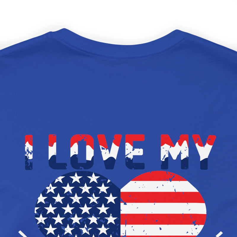 Family Pride: I Love My Army National Guard Cousin - Military Design T-Shirt Celebrating Support