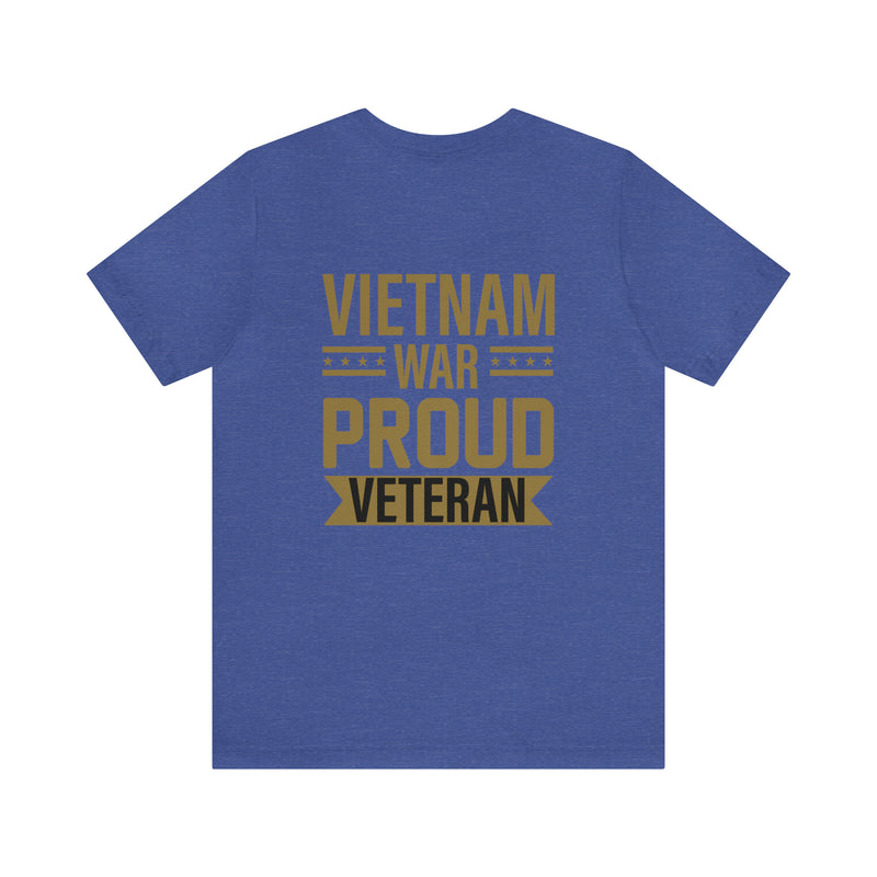 Proud Vietnam War Veteran: Military Design T-Shirt Commemorating Courage and Sacrifice