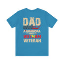Proud Legacy: Dad, Grandpa, Vietnam Veteran - Military Design T-Shirt Celebrating Family and Service