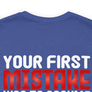 Guardian of Independence: Military Design T-Shirt Asserting Individuality and Defiance of Assumptions