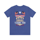 Thank You: Military Design T-Shirt Expressing Gratitude and Support