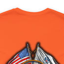 Guardians of the Coast: Military T-Shirt with 'Double Flag Coast Guard' Design