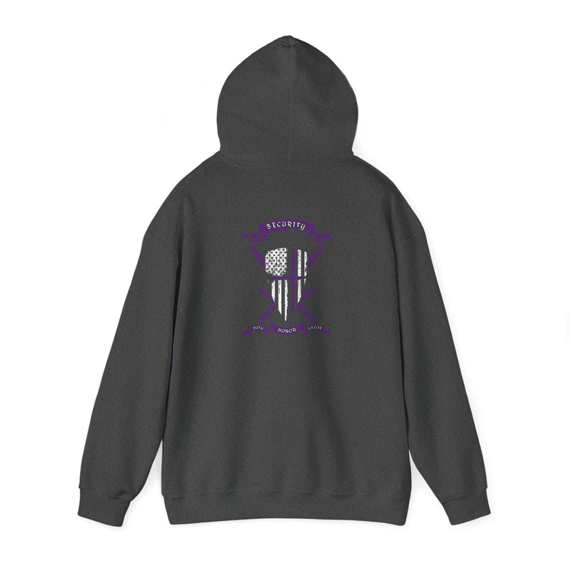 Thin Purple Line Security Guard Hoodie