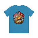Semper Fi: Military T-Shirt with 'Double Flag Eagle U.S. MARINES' Design