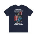 Mighty Reflection: 'The Military Might Represents National Strength' Military Design T-Shirt