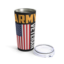 Army Veteran Pride - 20oz Military Design Tumbler: Saluting Our Heroes