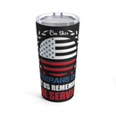 On This Veterans Day: Remembering the Service 20oz Military Design Tumbler - Black Background