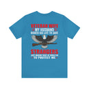 Military Design T-Shirt: Veteran Wife - Protected by a Hero, Loved by a Veteran