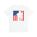 Patriotic Tribute: 'I Stand for the Flag, I Kneel for the Fallen' Military Design T-Shirt