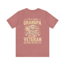 Fearless Patriarch: 'I'm a Dad, Grandpa, and a Veteran - Nothing Scares Me' Military Design T-Shirt