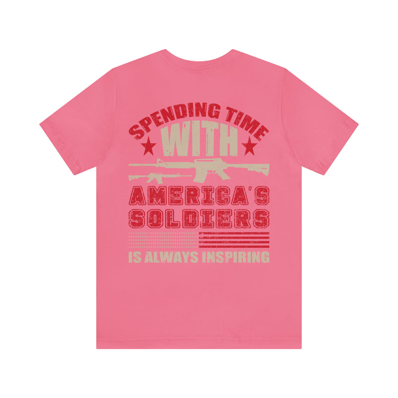 Inspiring Encounters: Spending Time with America's Soldiers Military T-Shirt