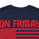 Red Friday Warrior: Military Design T-Shirt - On Friday We Wear Red