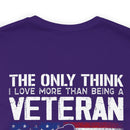 Grandpa and Veteran: Military Design T-Shirt Celebrating Love and Legacy