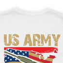 Proud US Army Veteran: Military Design T-Shirt Embodying Honor and Service