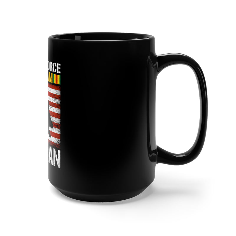 US Air Force 15oz Military Design Black Mug - Show Your Patriotism with this Stylish and Durable Coffee Mug!