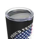 US Army Pride: Proud Veteran - Military Design Tumbler, 20oz