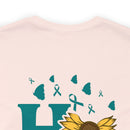 Radiating Hope: PTSD Design T-Shirt Spreading Awareness and Encouragement