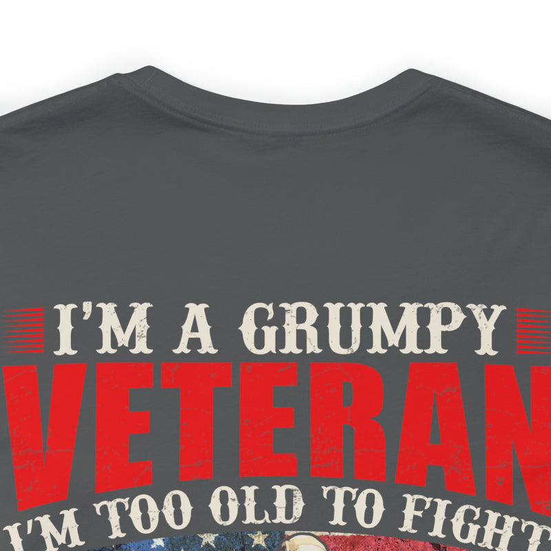 Grumpy Veteran: Military Design T-Shirt - Experience, Tenacity, and No-Nonsense Attitude