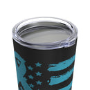 Unveiling the Unseen: 20oz Tumbler with Black Background and 'PTSD - Not All Wounds Are Visible