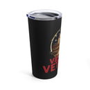 Remembering Valor: 20oz Black Tumbler with Military Design - 'Vietnam Veteran