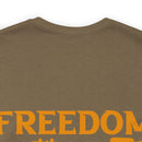 Patriotic Tribute: 'Freedom is Not Free, Thank a Veteran' Military Design T-Shirt