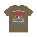 VETERAN: A Proud Title, But Mom is My Greatest Honor - Military Design T-Shirt