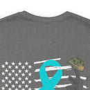 Patriotic Military PTSD Awareness: Support Our Heroes T-Shirt