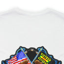 Honoring the Legacy: Military T-Shirt with 'Vietnam Veteran Double Flag' Design