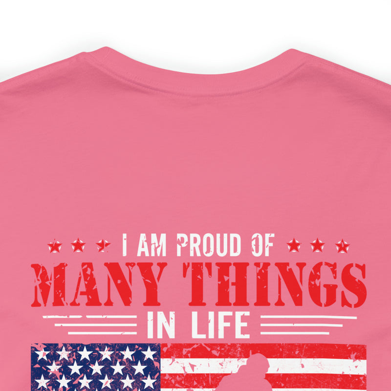 Proud Daughter of a Veteran: Military Design T-Shirt Celebrating Family Legacy