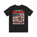 Women's 'Proud Veteran's Daughter' Military-Style T-Shirt - Celebrating Pride and Honor in Family Service