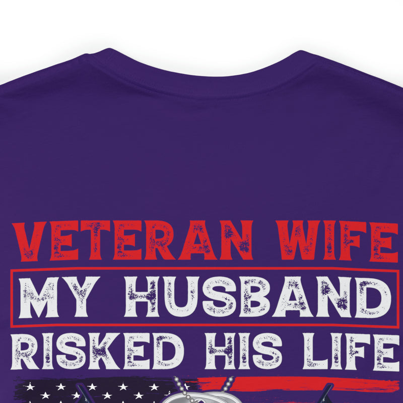 Veteran Wife: Honoring Courage, Strength, and Love - Military Design T-Shirt Celebrating Sacrifice and Protection