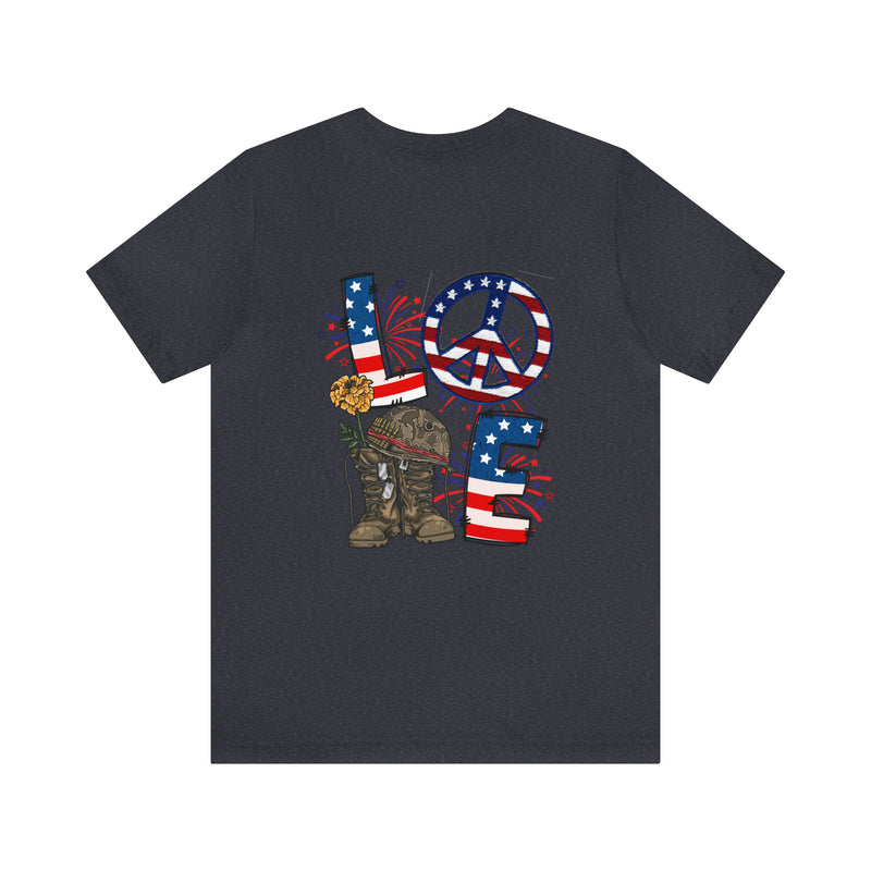 Love & Loyalty: Military Design T-Shirt - Wear Your Heart on Your Sleeve!