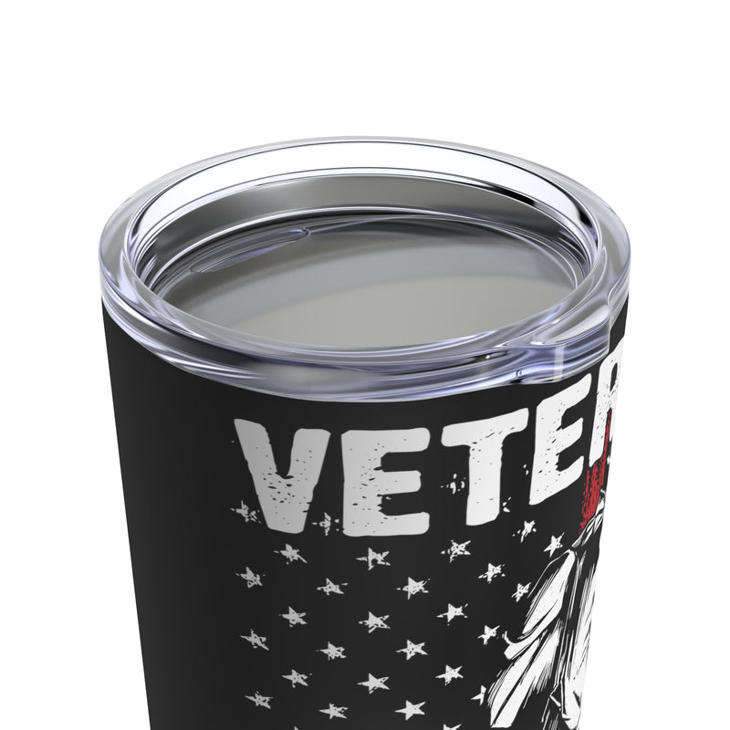 Veteran of the United States Army - 20oz Black Military Design Tumbler