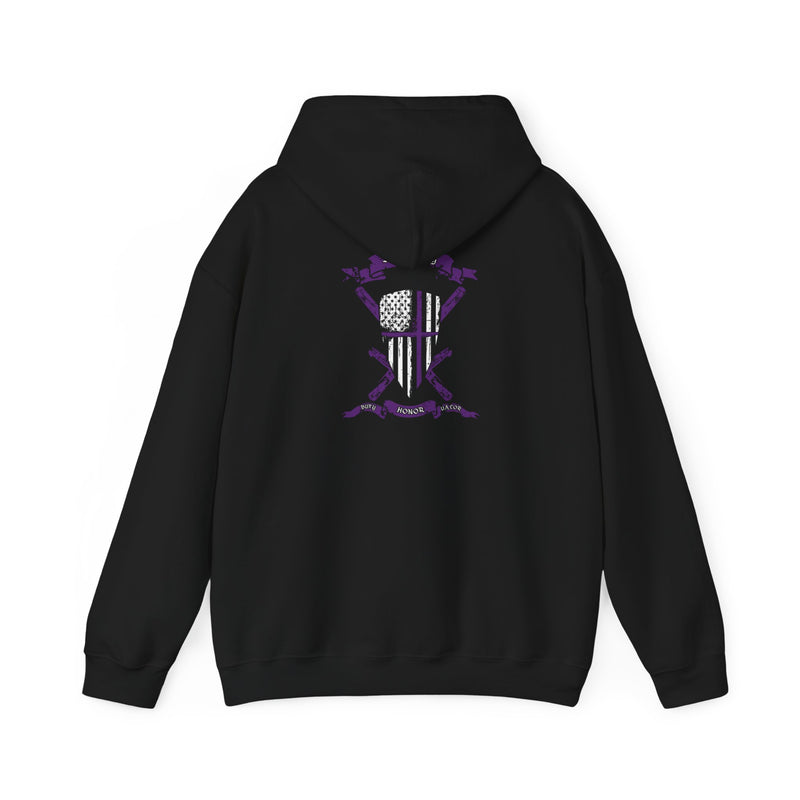 Thin Purple Line Security Guard Hoodie