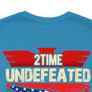 2Time Undefeated World War Champs Military Design T-Shirt: Show Your Pride!