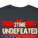2Time Undefeated World War Champs Military Design T-Shirt: Show Your Pride!