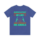 Americh: United with Our Angels - Military Design T-Shirt Honoring Guardians of Freedom